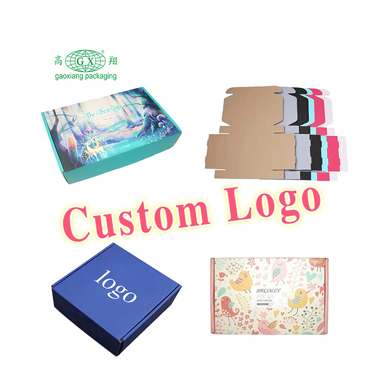 Partihandel anpassad logotyp tryckt elegant mode present kartong papper ögonfransförpackning box