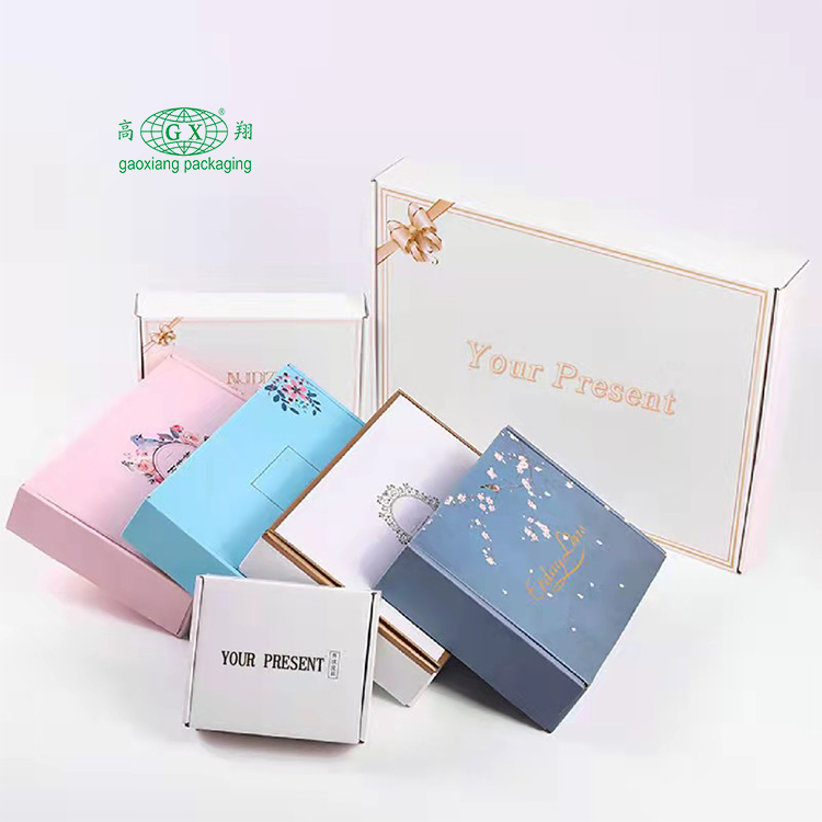 Partihandel anpassad logotyp tryckt elegant mode present kartong papper ögonfransförpackning box