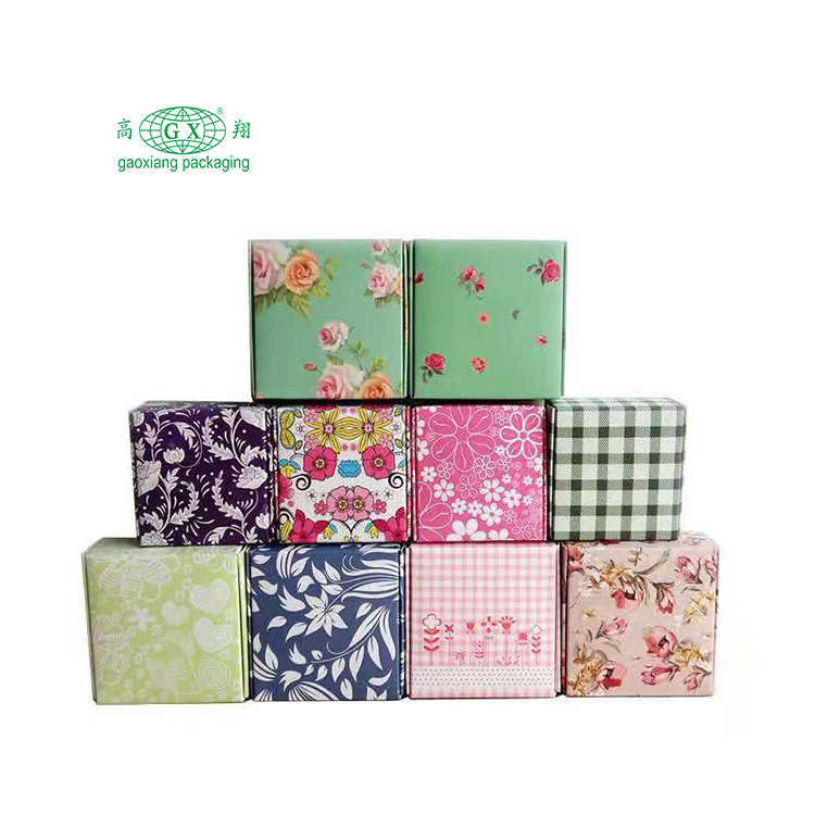 Partihandel anpassad logotyp tryckt elegant mode present kartong papper ögonfransförpackning box